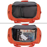 Gonex 60L Travel Duffle Bag, Weekender Overnight Duffel Bag with Shoe Compartment Orange