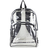 Eastsport Clear Backpack, Black