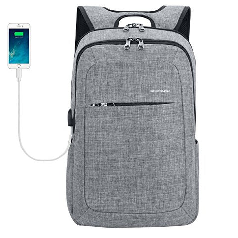 Kopack Slim Business Laptop Backpacks Anti Thief Tear / Water Resistant Travel Bag Fits Up To 15