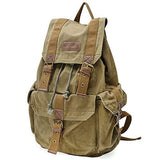 Gootium 21101AMG Specially High Density Thick Canvas Backpack Rucksack, Army Green