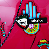 Mia Toro Italy-Mistico Hardside 28 Inch Spinner, Black Patent, Ruby, Black/Red/White