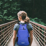 G4Free Ultra Lightweight Packable Small Backpack Casual Handy Hiking Daypack 18L(Blue)