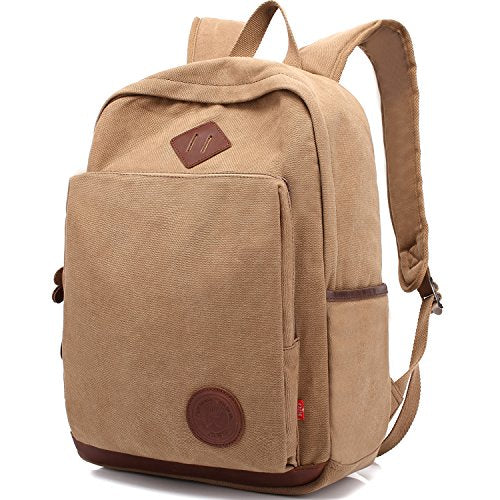 Shop Canvas Backpack,AUGUR Casual Vintage Lap – Luggage Factory display picture 1