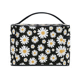 Makeup Bag Vintage Fresh Daisy Travel Cosmetic Bags Organizer Train Case Toiletry Make Up Pouch