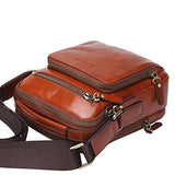 Bison Denim Stylish Soft Leather Bags For Men, Sling Pack Backpacks,Crossbody Multipurpose