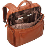 Mancini Leather Goods Columbian 15.6" Laptop Backpack with RFID Secure Pocket