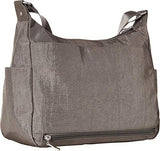 Baggallini Anywhere Large Hobo With Rfid Phone Wristlet (Sterling Shimmer)