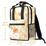 LORVIES Japanese Sakura School Bag for Student Bookbag Teens Travel Backpack Casual Daypack Travel Hiking Camping