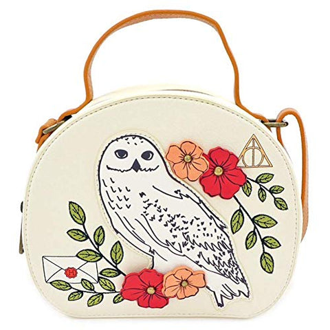 Loungefly Harry Potter Hedwig Floral Crossbody Bag Purse - HPTB0061