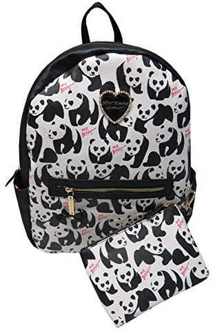 Betsey Johnson Women's Backpack, Panda Bears