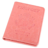 Gdtk Leather Passport Holder Cover Rfid Blocking Travel Wallet (Pink)