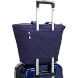 eBags Metro Travel Tote Bag with RFID Security for Women - 12-inch - Carry-On - (Aubergine)