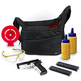 Duragadget Bb Gun Carry / Storage Bag Nylon Shoulder Bag In Black & Orange With Customizable