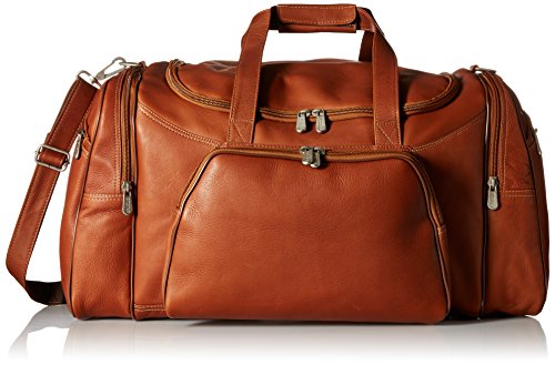Piel Leather Sports Duffel, Saddle, One Size