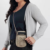Eagle Creek Travel Gear Luggage RFID Blocker Neck Wallet, Tan