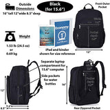 Nylon Casual Travel Daypack Backpack With 15.6 Inch Laptop Compartment, With Trolley Strap, Large