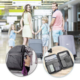 Packing Cubes VAGREEZ 7 Pcs Travel Luggage Packing Organizers Set with Laundry Bag (Grey)