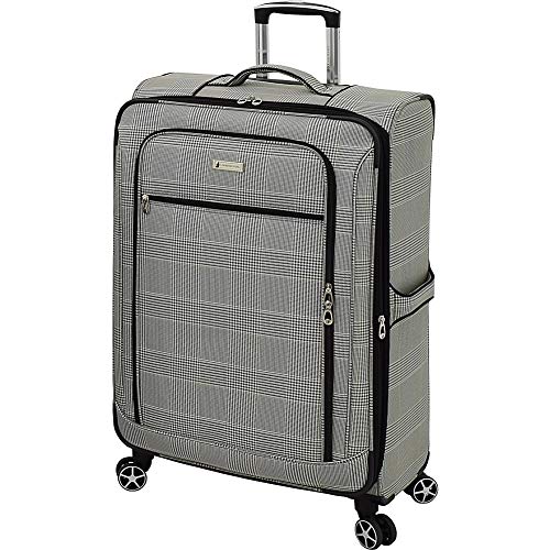London Fog Softside 28" Spinner, Black White Multi Z1