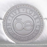 Cloe Quilted Tote bag with 15" Laptop Compartment in Silver Color