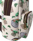 Loungefly Star Wars Baby Yoda The Mandalorian All Over Print Mini Backpack
