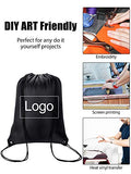 Shappy 20 Pieces Drawstring Bag Backpack Sport Bag Cinch Tote Travel Rucksack for Traveling and Storage (Black 2)