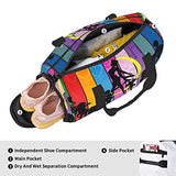 Anime Sai-lor Mo-on Sports Gym Bag with Wet Pocket & Shoes Compartment, Travel Duffel Bag Workout Bag for Men and Women