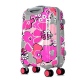 Olympia Blossom II 25-Inch Polycarbonate Mid-Size Spinner with TSA Lock PK, Fuchsia, One Size