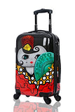 Carry-On Cabin Luggage 55X35X20 Suitcase 20 Inch Approved Lightweight 4 Wheel Hard Case Kids