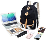 Canvas Travel Laptop Backpacks Womens College Backpack School Bag 15 inch USB Daypack Outdoor
