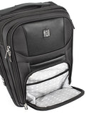 Ful Crosby Carry-on Luggage, Narrow Profile for Underseat Storage, Black"