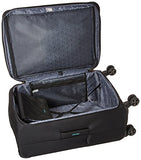 Delsey Luggage Hyperglide Medium Checked Luggage Lightweight Spinner Suitcase, Black