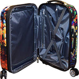 Kemyer 788 Vintage World Series Lightweight 3-PC Expandable Hardside Spinner Luggage Set (Marble)