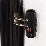 SwissGear 7272 Energie Hardside Expandable Luggage with Spinner Wheels, White, Carry-On 19-Inch