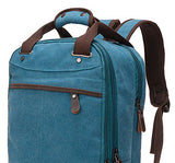 Casual Canvas Men Bag - Computer Backpack Student Leisure Shoulder Bags (Sky Blue)