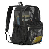 Heavy Duty Classic Student Mesh Backpack | Padded Straps | Black