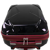 Chariot Antonio 3 Piece Hardside Spinner Luggage Set (Black)
