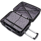 Samsonite Winfield 3 Dlx Hardside Checked Luggage With Double Spinner Wheels, 24-Inch, Silver
