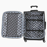 Travelpro Maxlite 5 | 4-PC Set | Int'l Carry-On, 25" & 29" Exp. Spinners with Travel Pillow (Black)