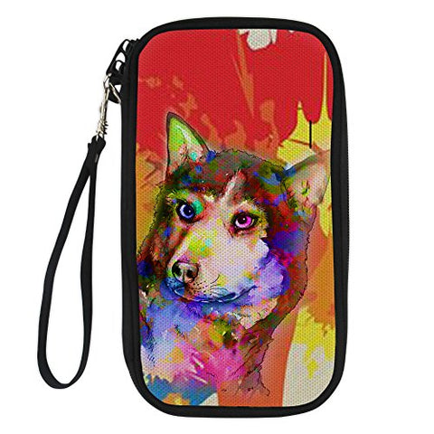 Bigcardesigns Fashion Animal Passport Holder Travel Wallet Wrist Shoulder Strap