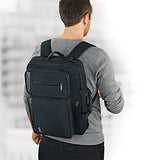 Solo Duane 15.6 Inch Laptop Hybrid Briefcase Backpack Backpack, Slate