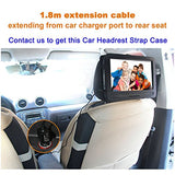 DR. J 11.5" Portable DVD Player with HD 9.5" Swivel Screen, Rechargeable Battery with Wall Charger, Car Charger and AV Cable, Sync TV Projector Function, Support USB Flash Drive SD Card, Region Free