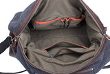 Iblue Vinatge Leather Weekender Travel Bag Mens Duffel Bag Canvas B003(Xl 21'', Grey)