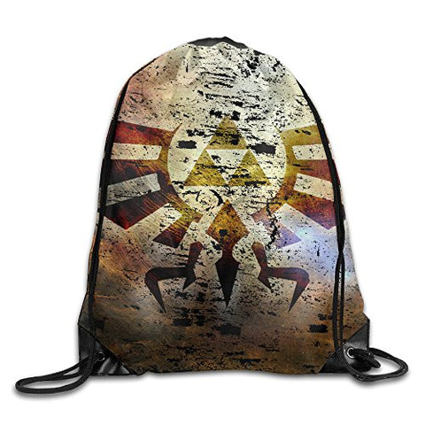Zelda Logo Wallpapers Drawstring Backpack Travelling Bag