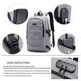 Laptop Backpack for School Travel, Fits 15.6in Computer Durable Casual Anti Theft Backpack Travel
