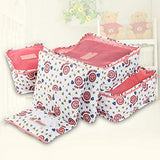 Travel Packing Cubes 6pcs/set Large Capacity Clothing Sorting Organize Bag Storage Package Men,Leopard