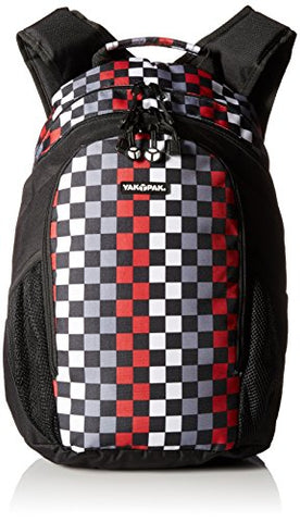 Yak Pak Metro Back Pack, Checkerboard Red, One Size