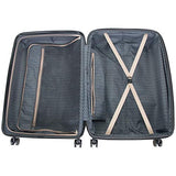 Kenneth Cole Reaction Wave Rush 28" Lightweight Hardside PET 8-Wheel Spinner Expandable Checked Suitcase, Champagne