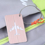 Carise Cute Luggage Tag Aluminum Alloy Air Plane Travel Suitcase Name ID Label Address Holder