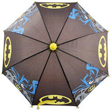 DC Comics Little Boys Batman Character Rainwear Umbrella, Black/Yellow, Age 3-7