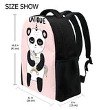 Book bag Happy Smiling Panda Unicorn Backpack School Bag Casual Travel Daypack